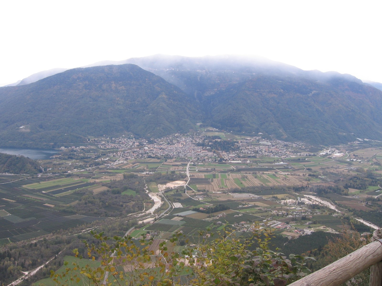 Panoramic view of Levico Terme from the belvedere