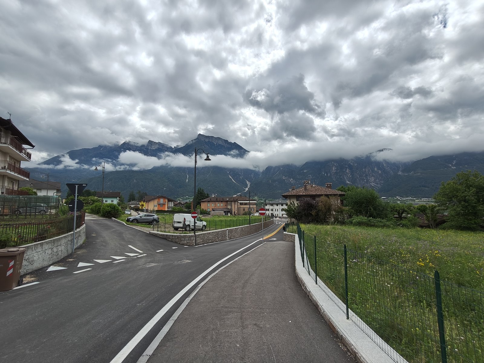 View of the historic centre of Levico Terme